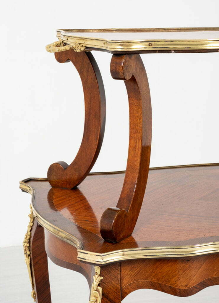 Elegant Satinwood and Ormolu Mounted Etagere