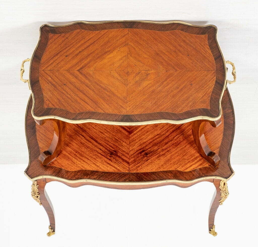 Elegant Satinwood and Ormolu Mounted Etagere