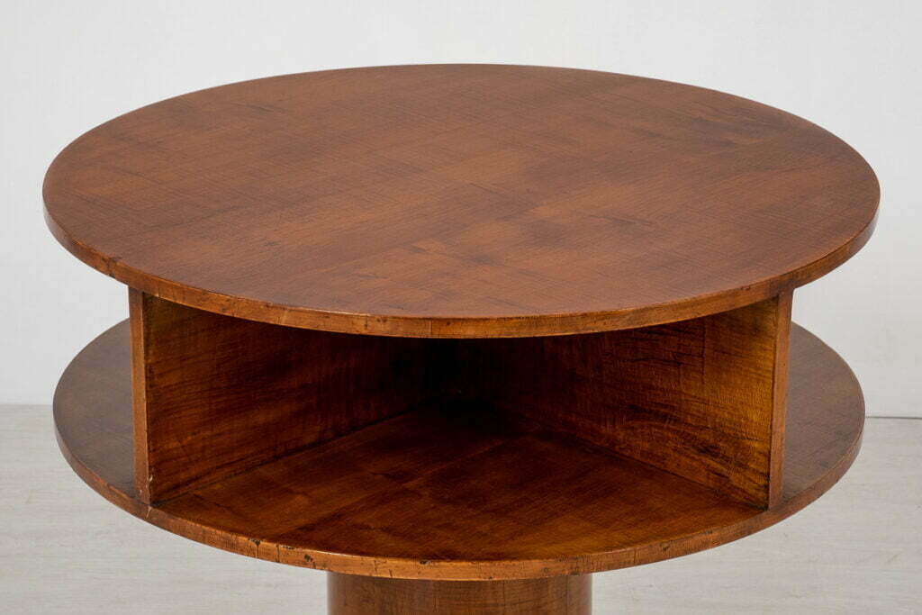 Art Deco Sycamore Cylindrical Occasional Table