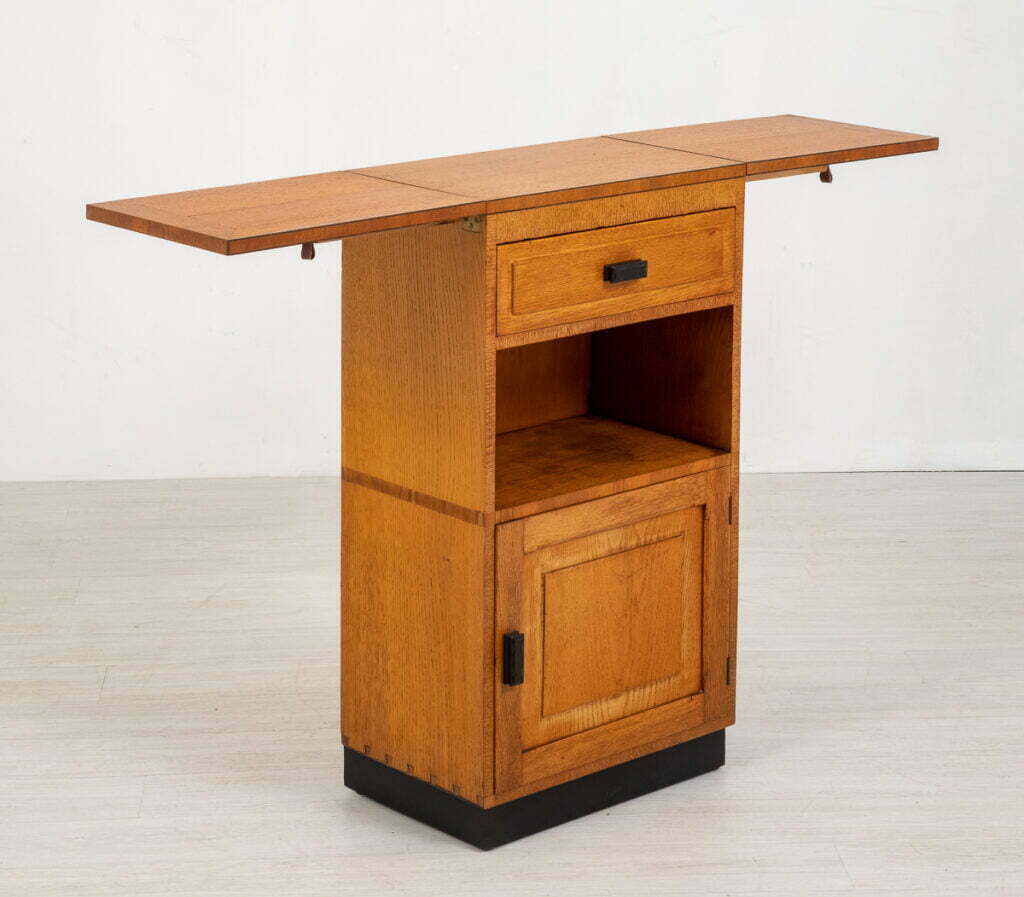 Unusual Oak Deco Cabinet