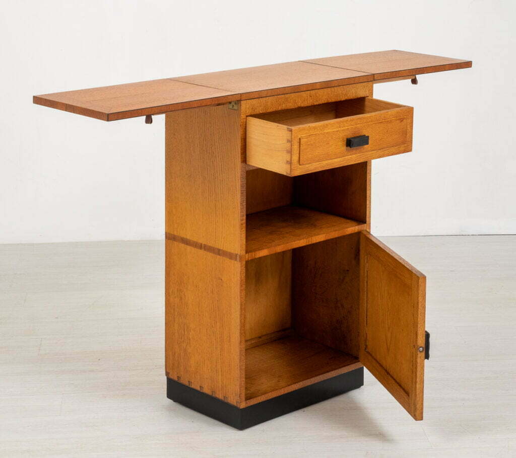Unusual Oak Deco Cabinet
