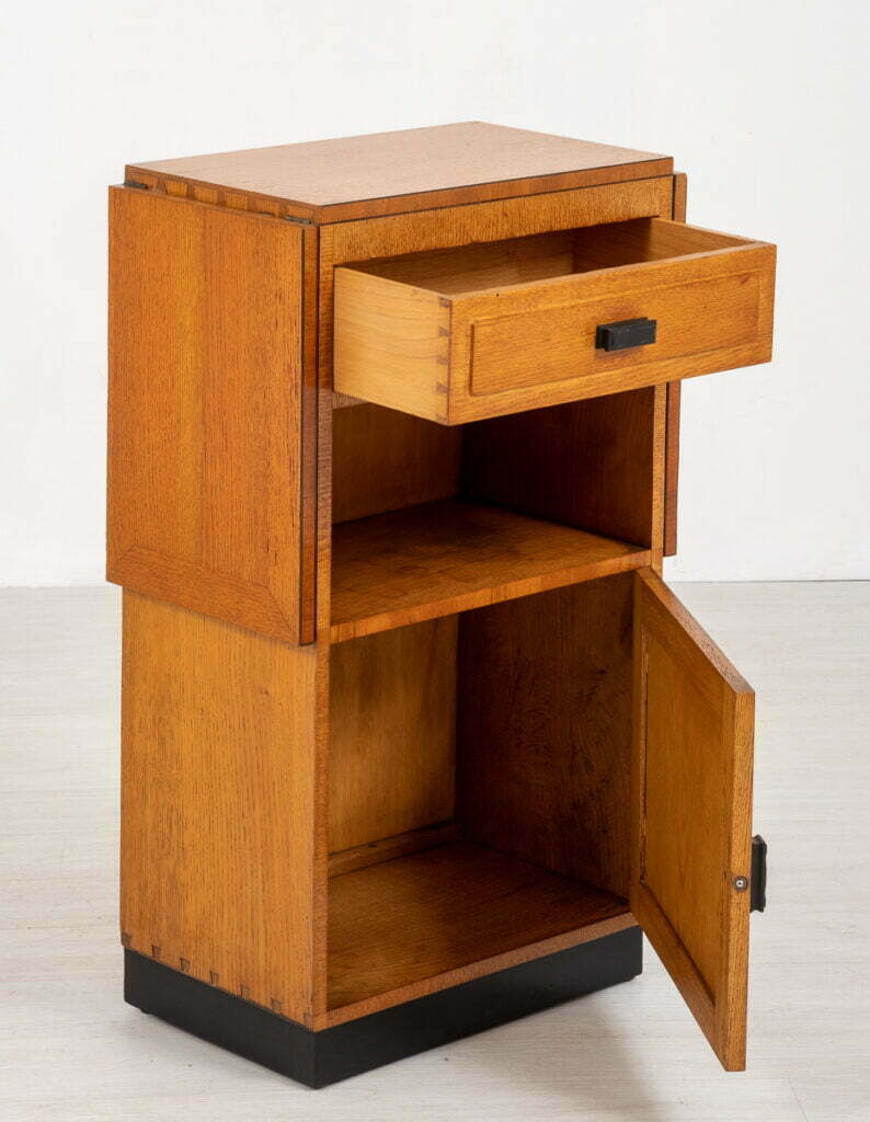 Unusual Oak Deco Cabinet