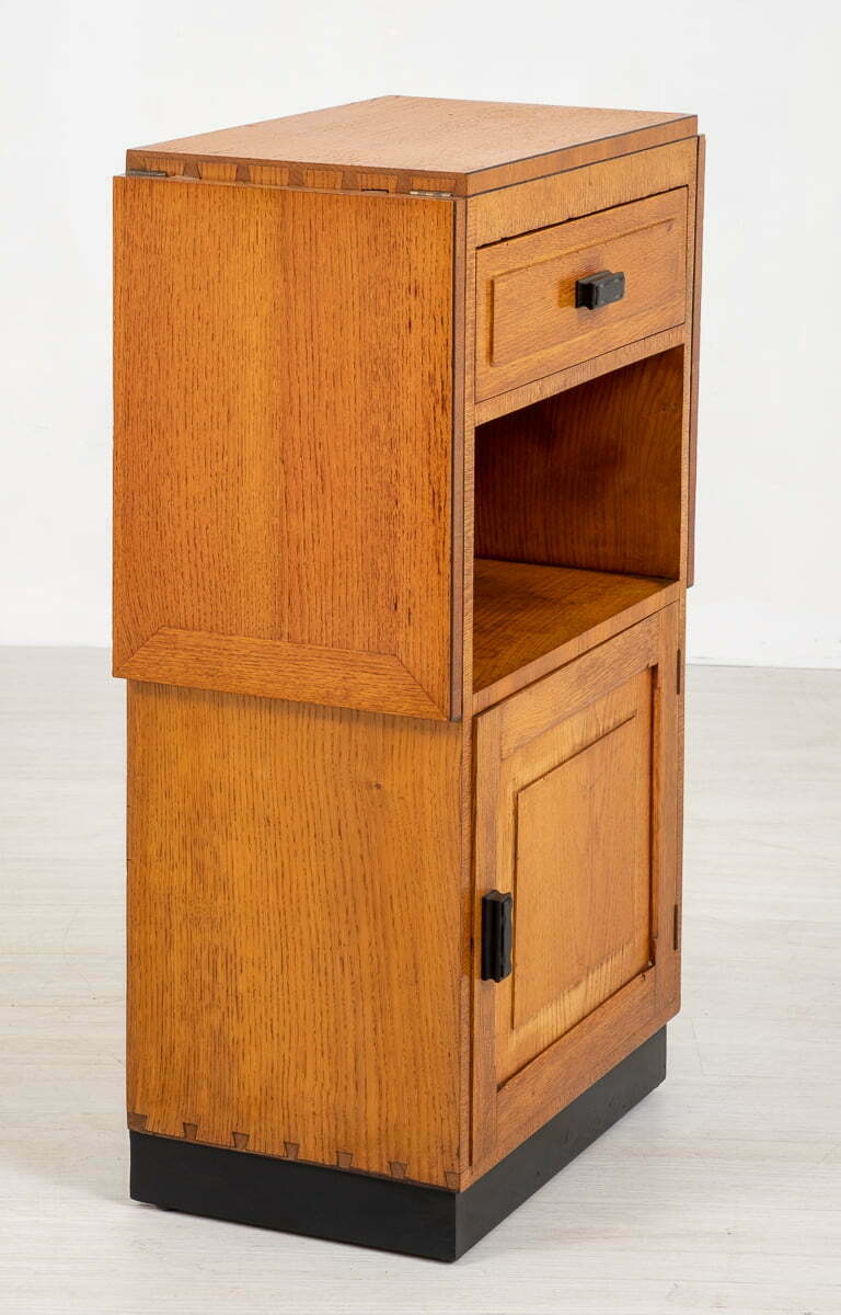 Unusual Oak Deco Cabinet