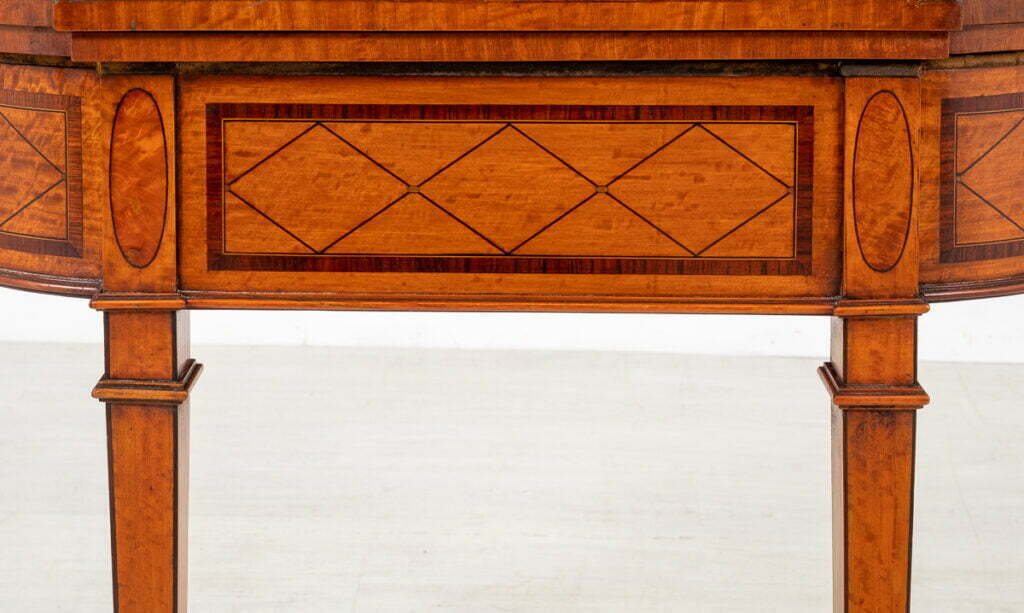 Satinwood Card table in the Hepplewhite Style