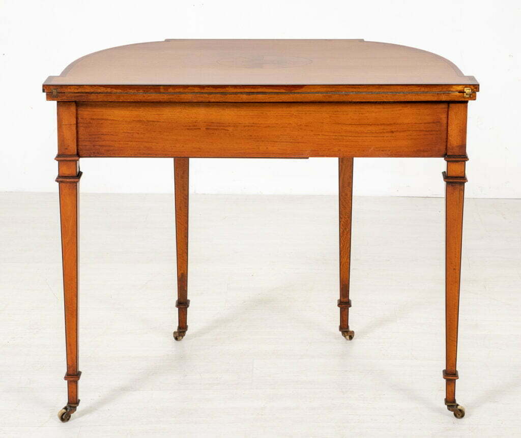 Satinwood Card table in the Hepplewhite Style