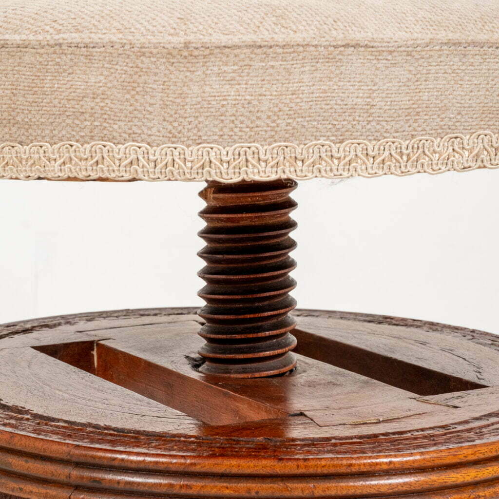 Regency Mahogany Piano Stool.