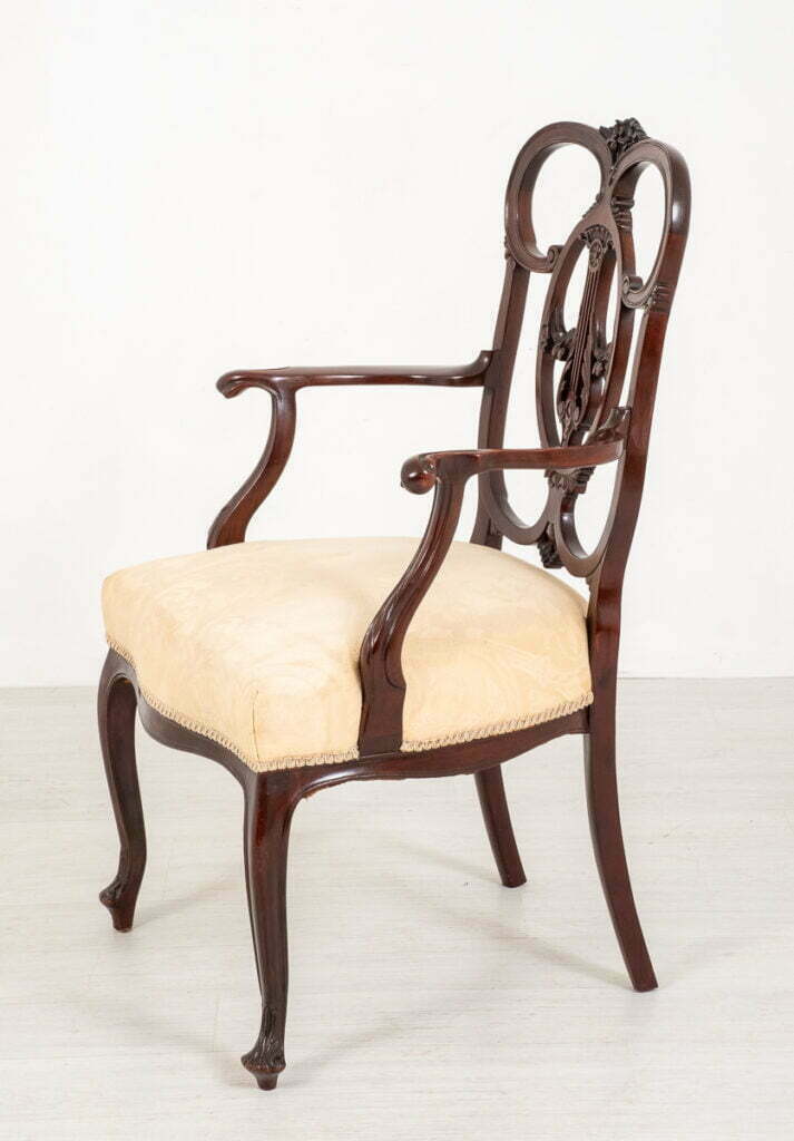 An Elegant Mahogany Chippendale Style Carver Chair