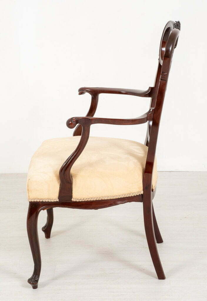 An Elegant Mahogany Chippendale Style Carver Chair