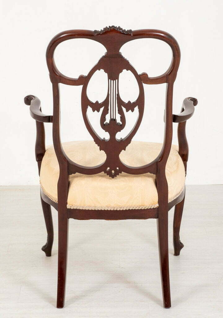 An Elegant Mahogany Chippendale Style Carver Chair