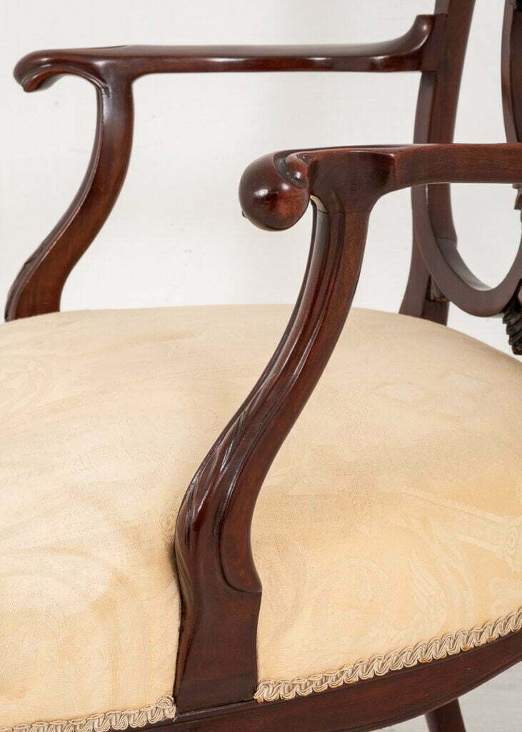 An Elegant Mahogany Chippendale Style Carver Chair