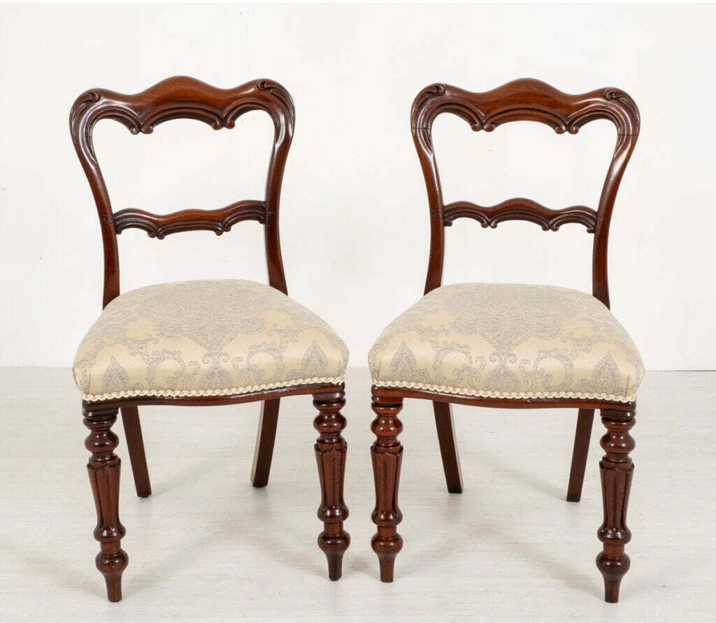 Pair of Mahogany William IV Side Chairs.