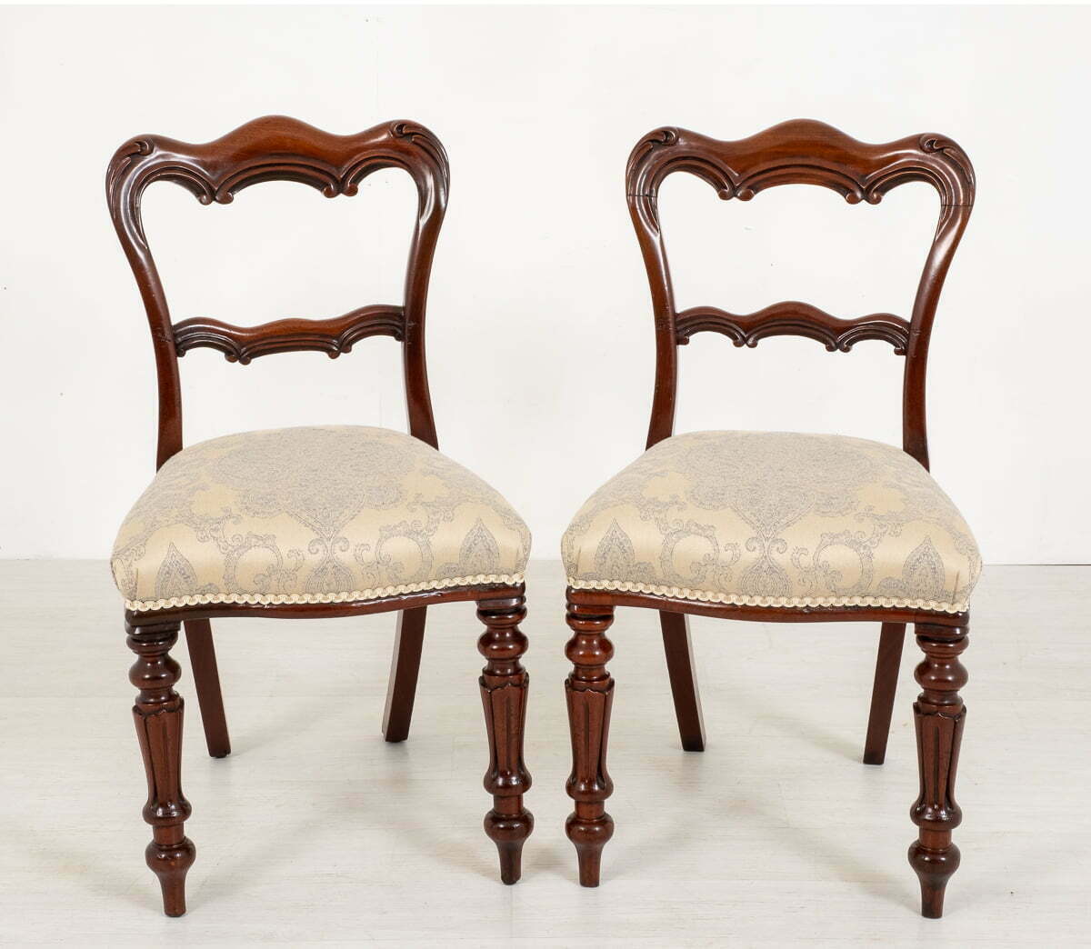 Pair of Mahogany William IV Side Chairs.