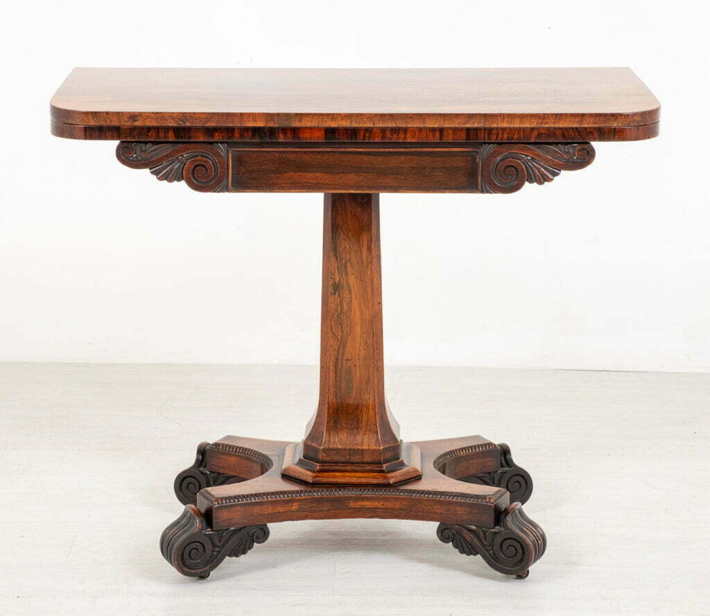 William IV Rosewood Card Table