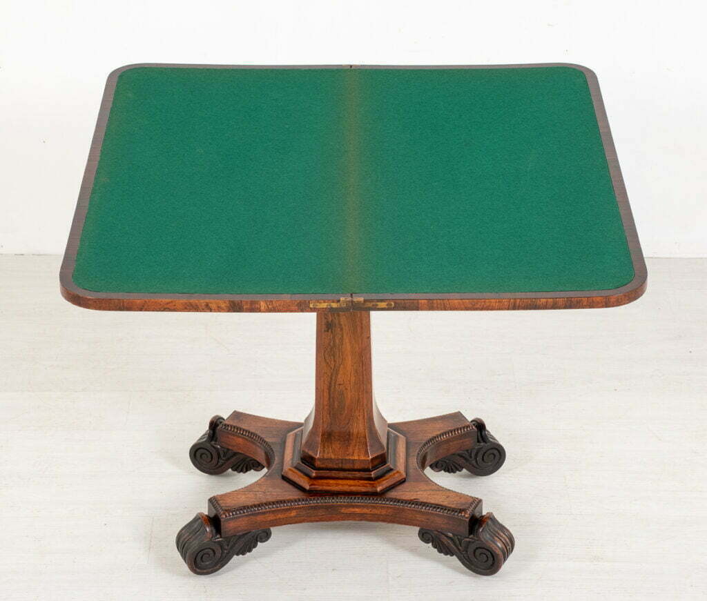William IV Rosewood Card Table
