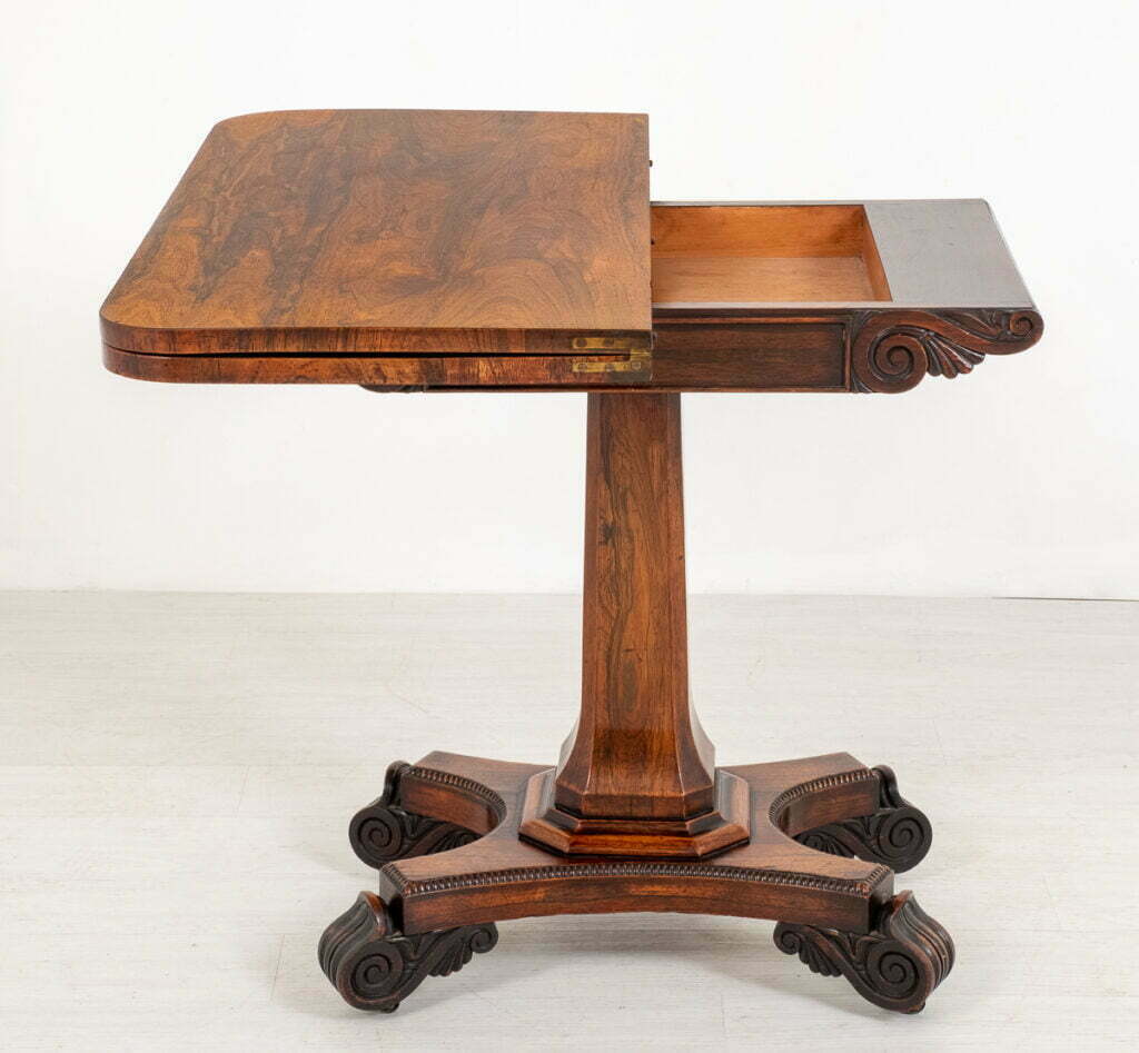 William IV Rosewood Card Table