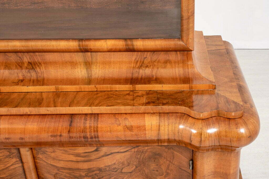 Stunning Walnut Art Deco Display Cabinet