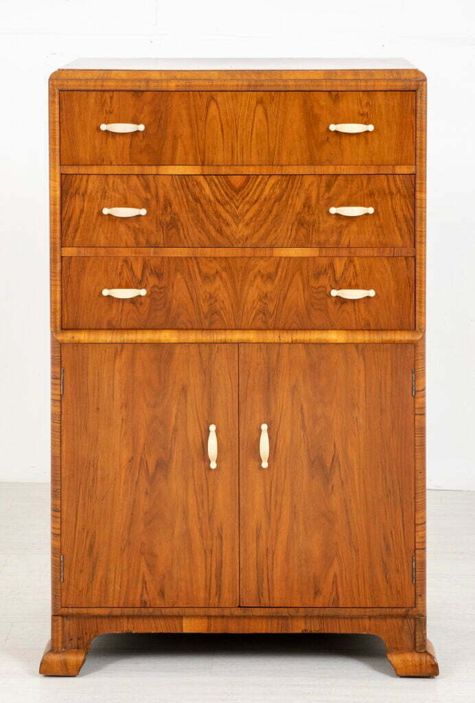 Art Deco Ladies Walnut Compactum