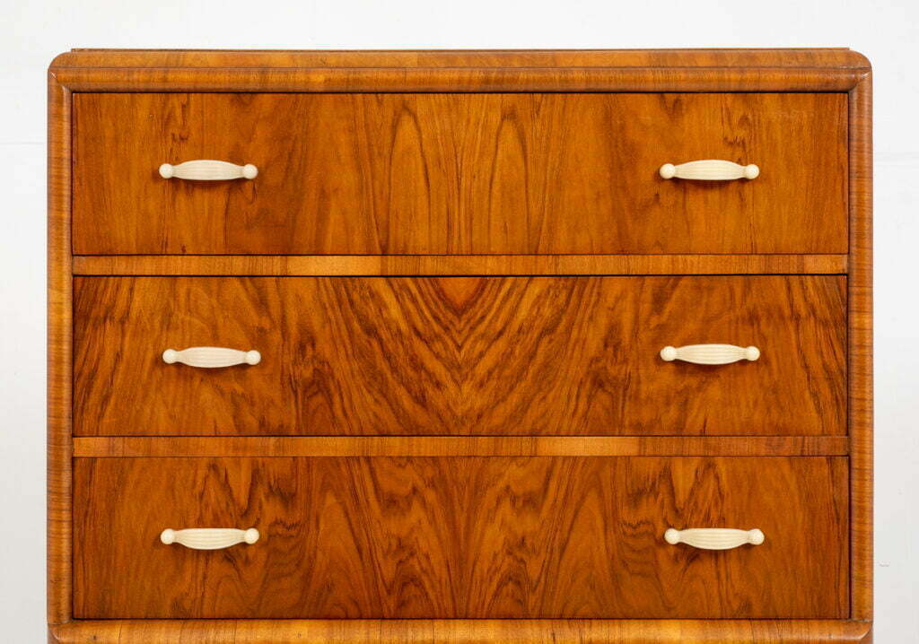Art Deco Ladies Walnut Compactum