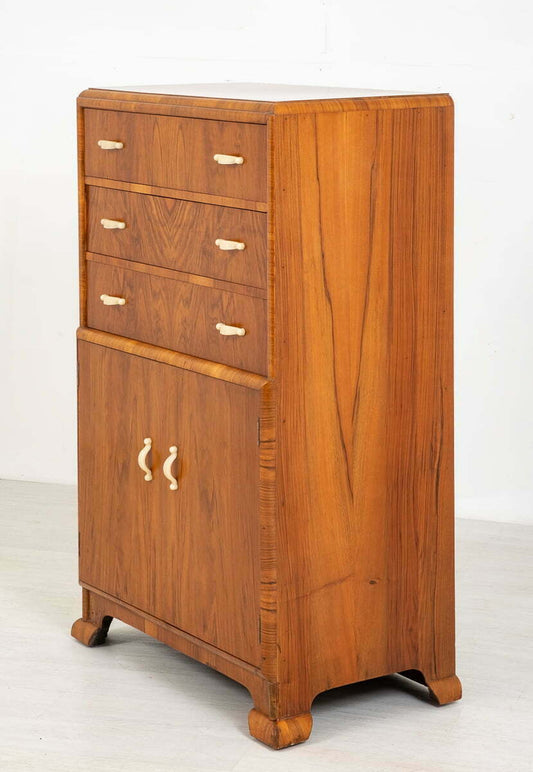 Art Deco Ladies Walnut Compactum