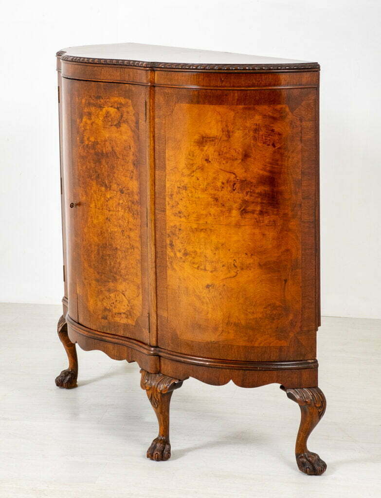 Superb Walnut Serpentine Cabinet