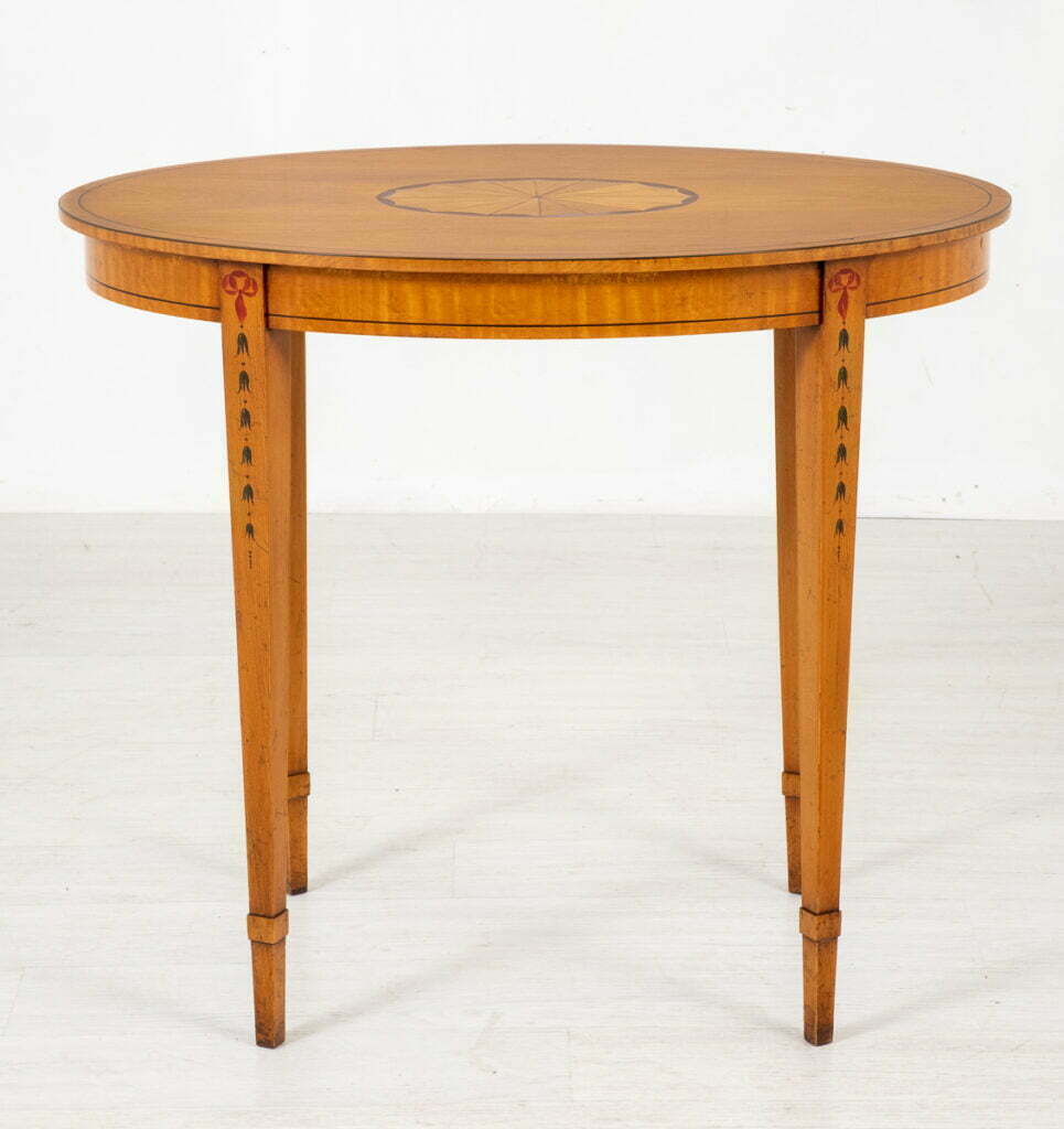 Hepplewhite Style Satinwood Occasional Table.