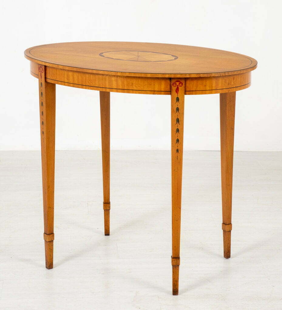 Hepplewhite Style Satinwood Occasional Table.