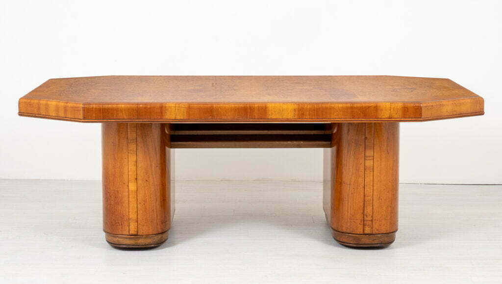 Stunning Art Deco Walnut Dining Table