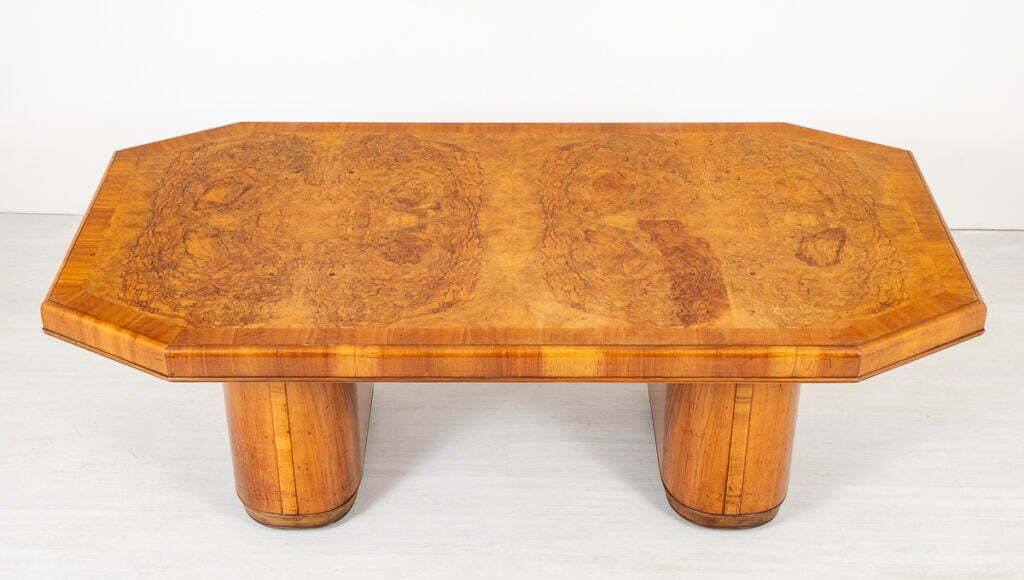 Stunning Art Deco Walnut Dining Table