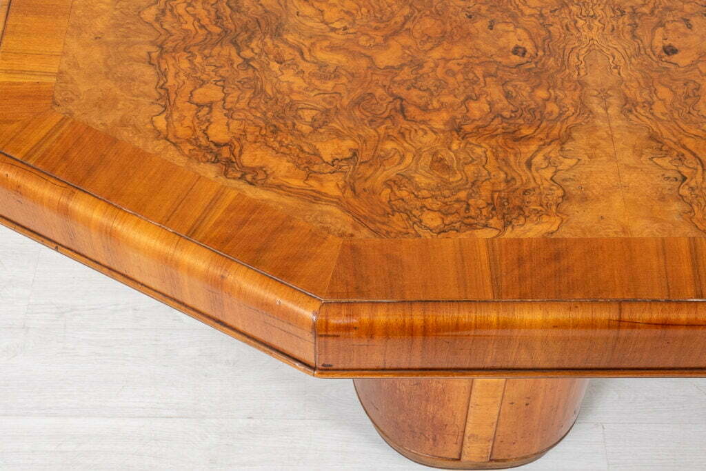 Stunning Art Deco Walnut Dining Table