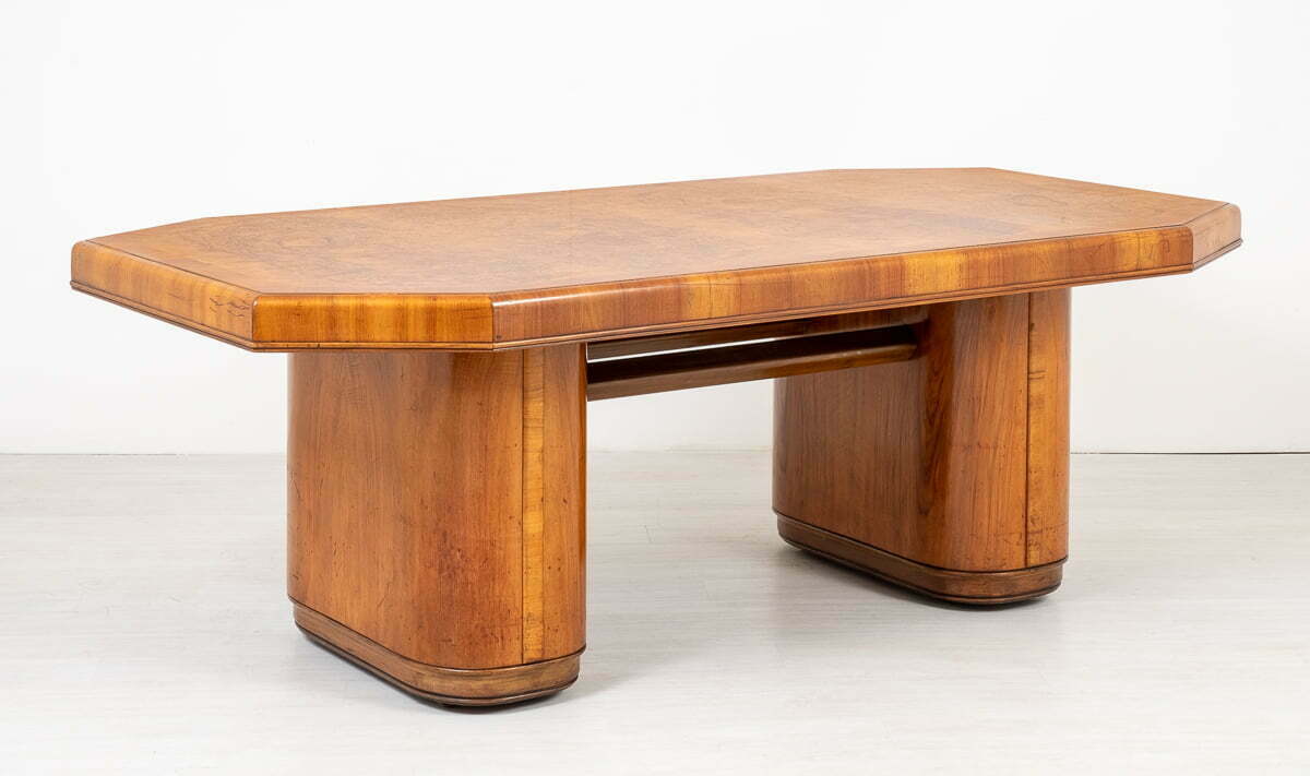 Stunning Art Deco Walnut Dining Table