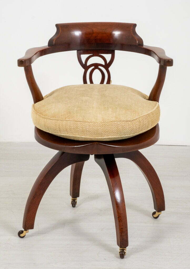 Victorian Mahogany Swivel Office Chair