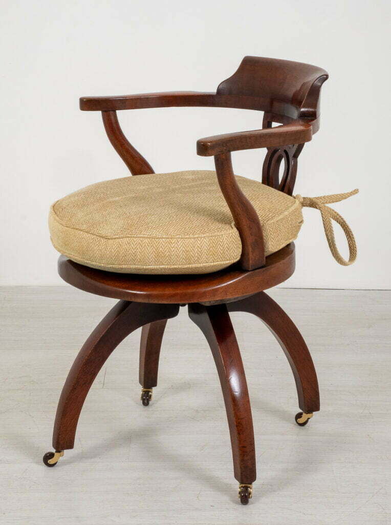 Victorian Mahogany Swivel Office Chair