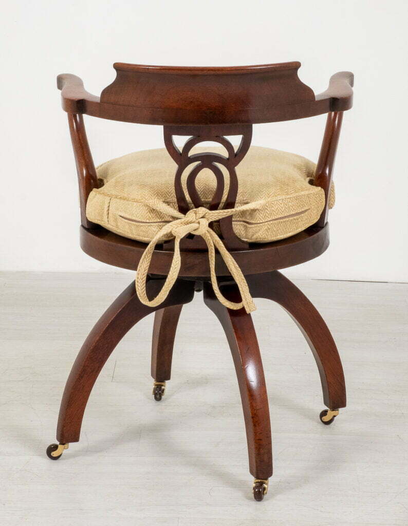 Victorian Mahogany Swivel Office Chair