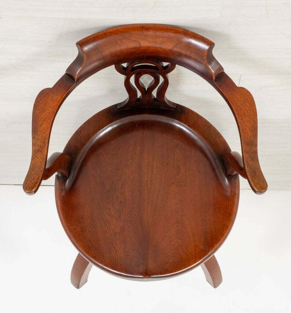 Victorian Mahogany Swivel Office Chair