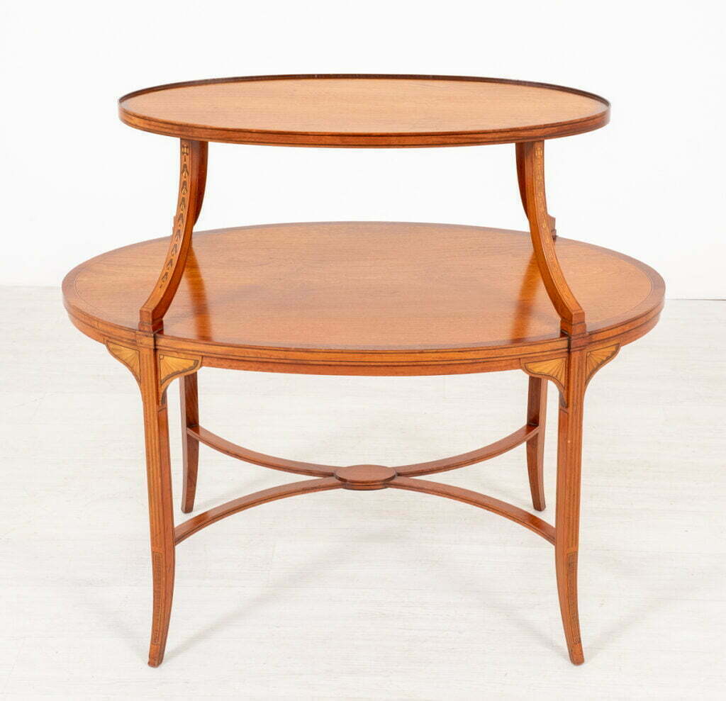 Good Quality Satinwood Etagere