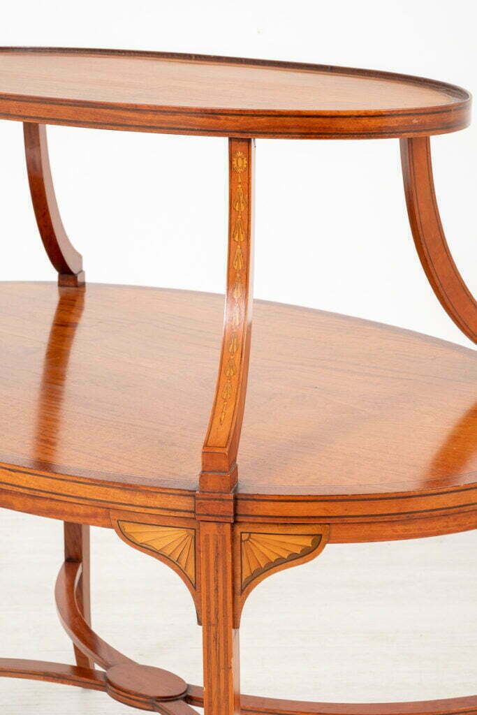 Good Quality Satinwood Etagere