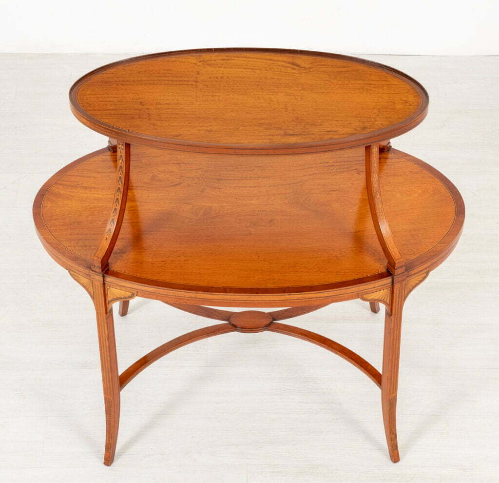 Good Quality Satinwood Etagere