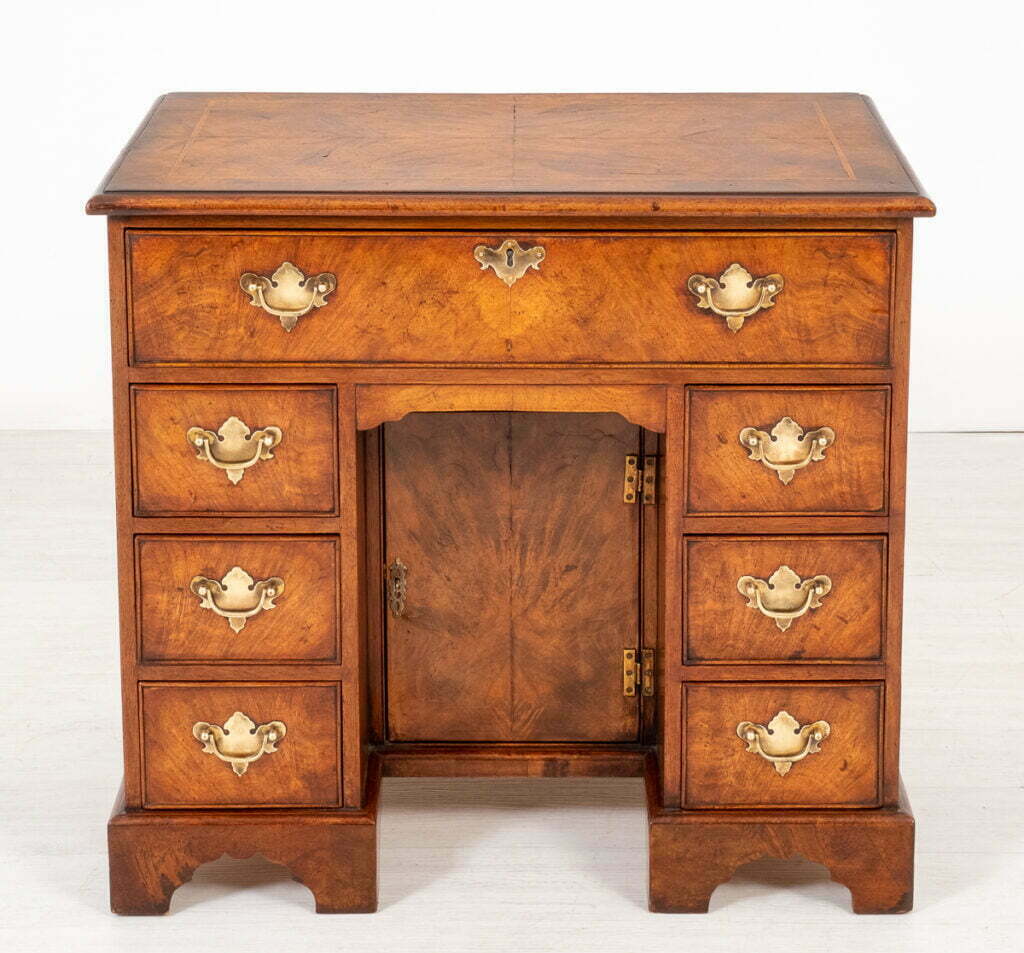 Georgian Style Walnut Kneehole Desk