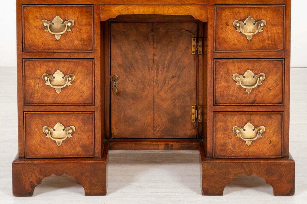 Georgian Style Walnut Kneehole Desk