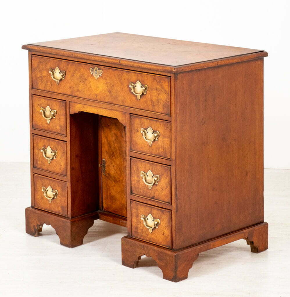 Georgian Style Walnut Kneehole Desk