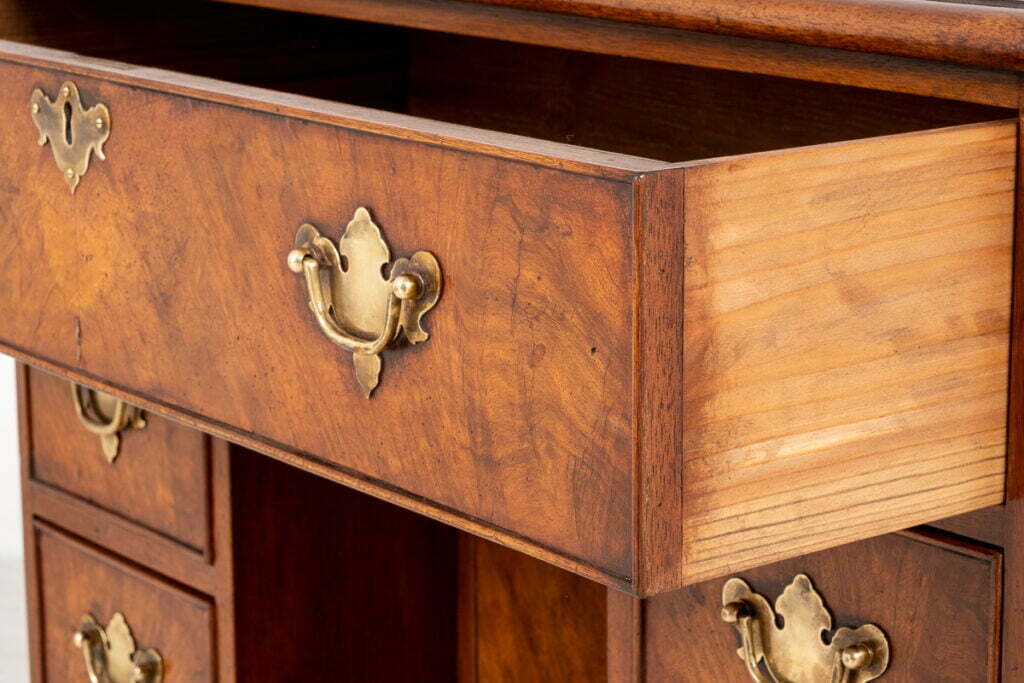 Georgian Style Walnut Kneehole Desk