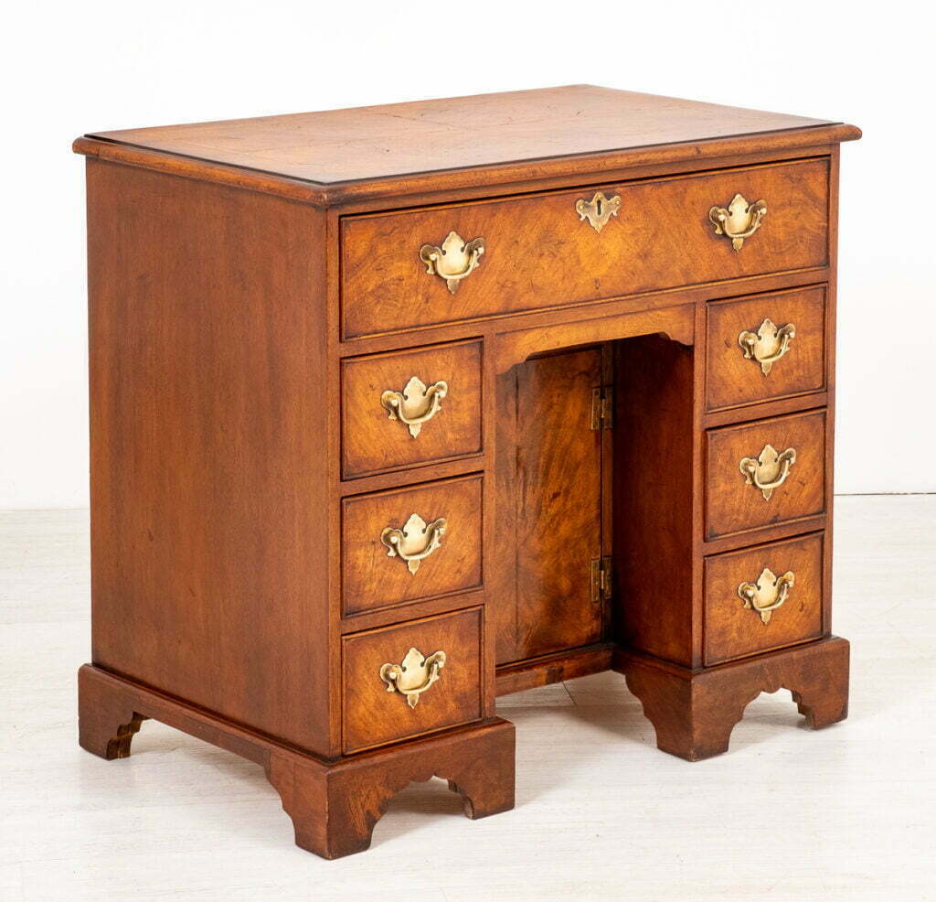 Georgian Style Walnut Kneehole Desk