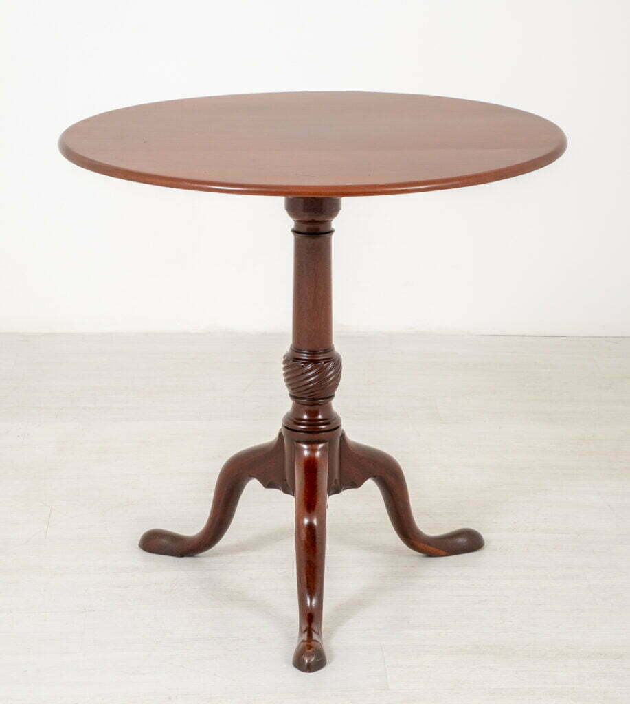 Georgian Mahogany Wine Table 1 Piece Circular Top