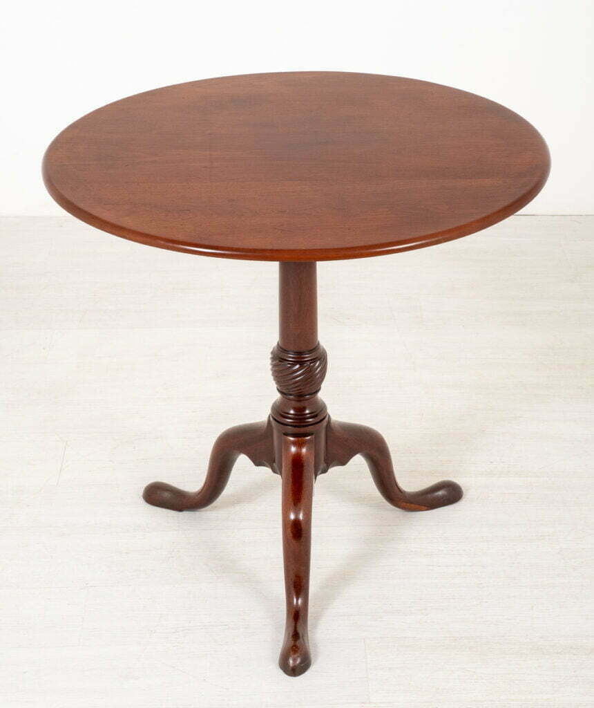 Georgian Mahogany Wine Table 1 Piece Circular Top