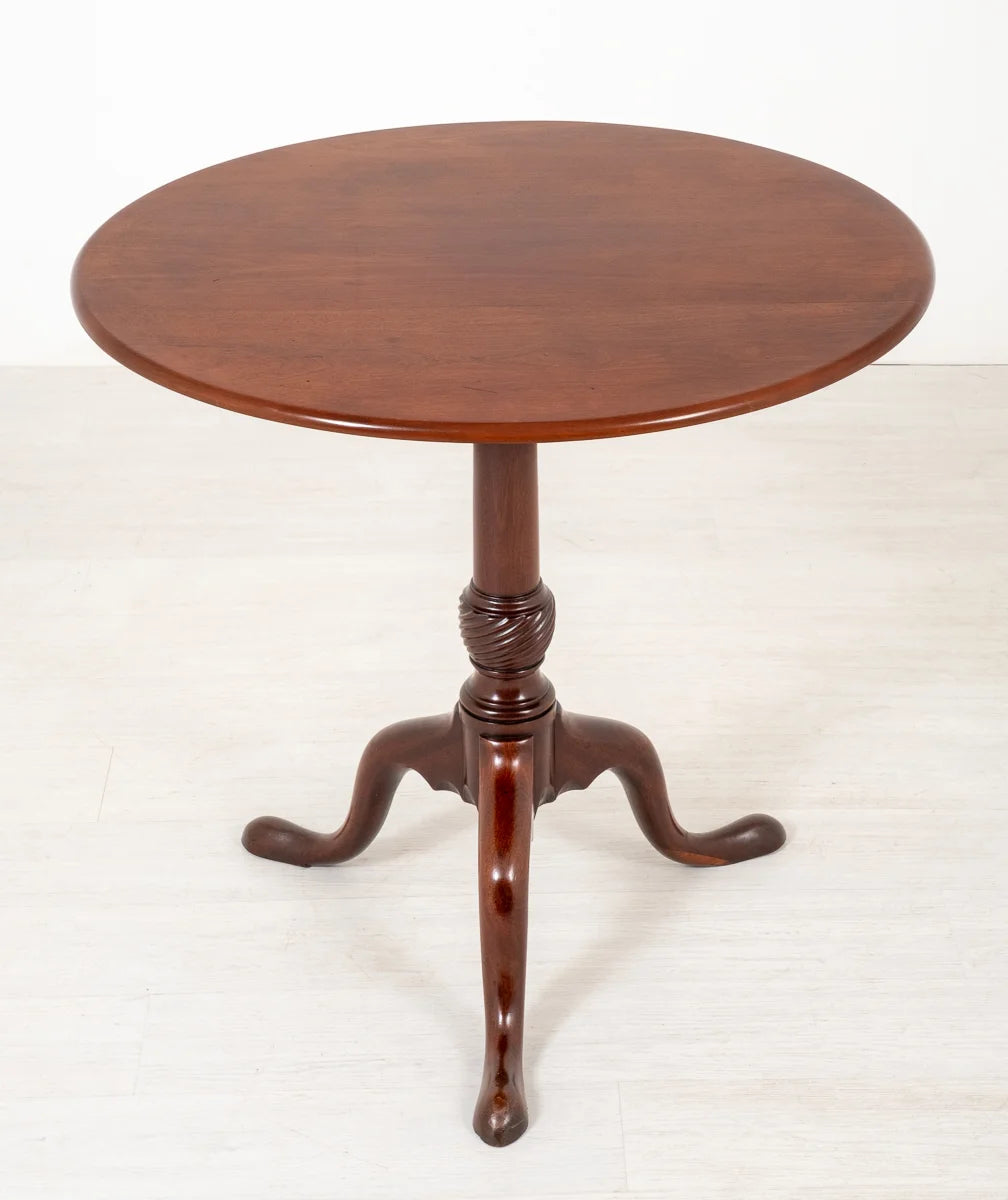 Georgian Mahogany Wine Table 1 Piece Circular Top