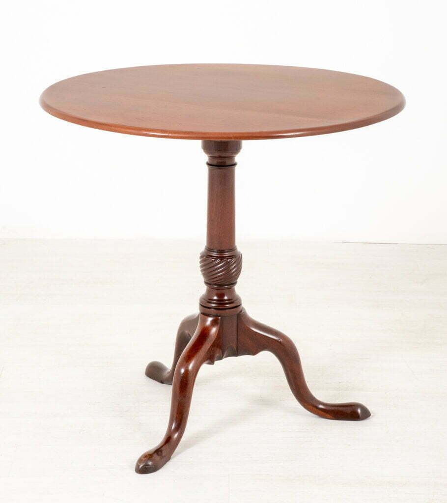 Georgian Mahogany Wine Table 1 Piece Circular Top