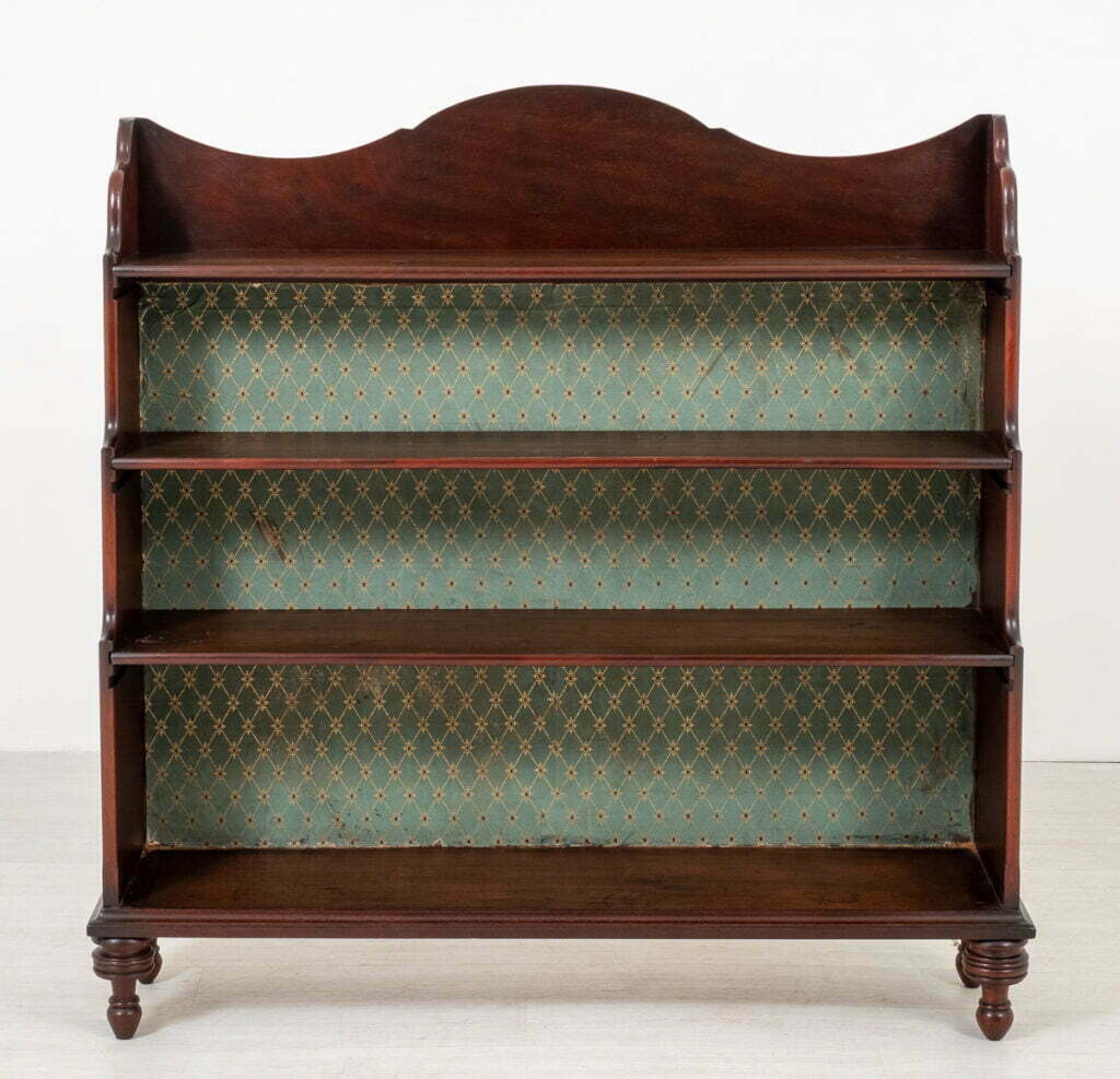 Mahogany Waterfall Open Bookcase