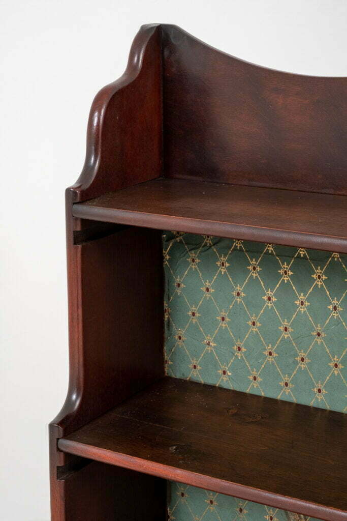 Mahogany Waterfall Open Bookcase