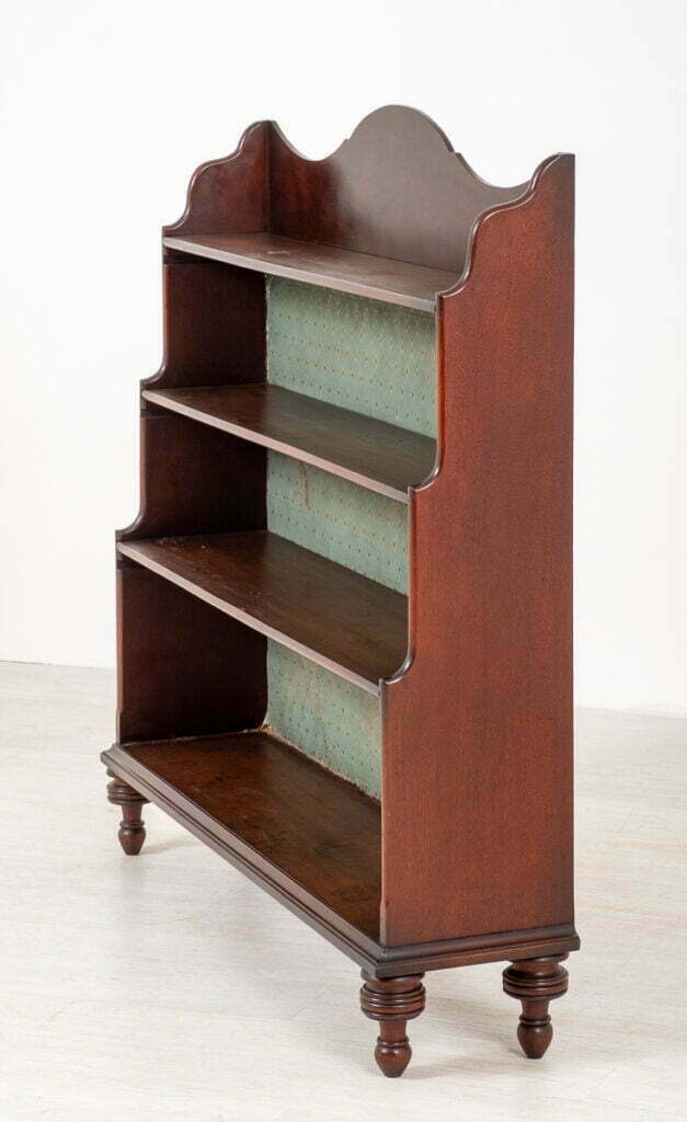 Mahogany Waterfall Open Bookcase