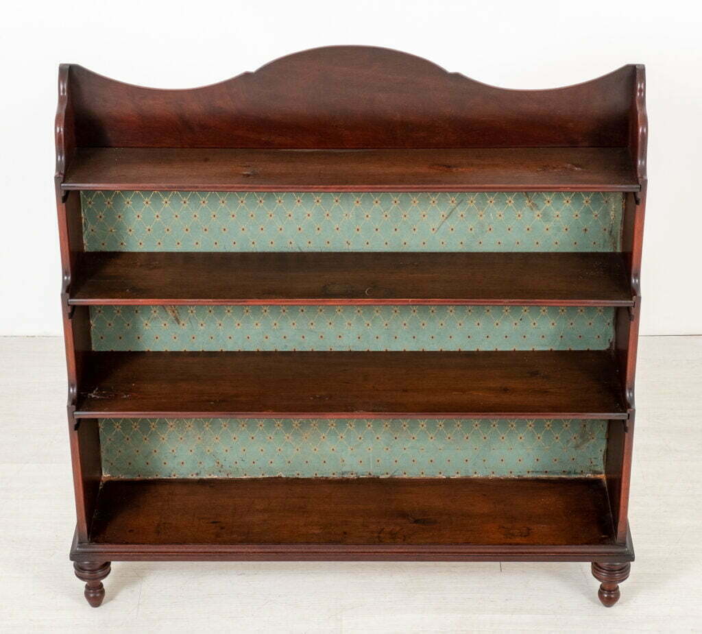 Mahogany Waterfall Open Bookcase